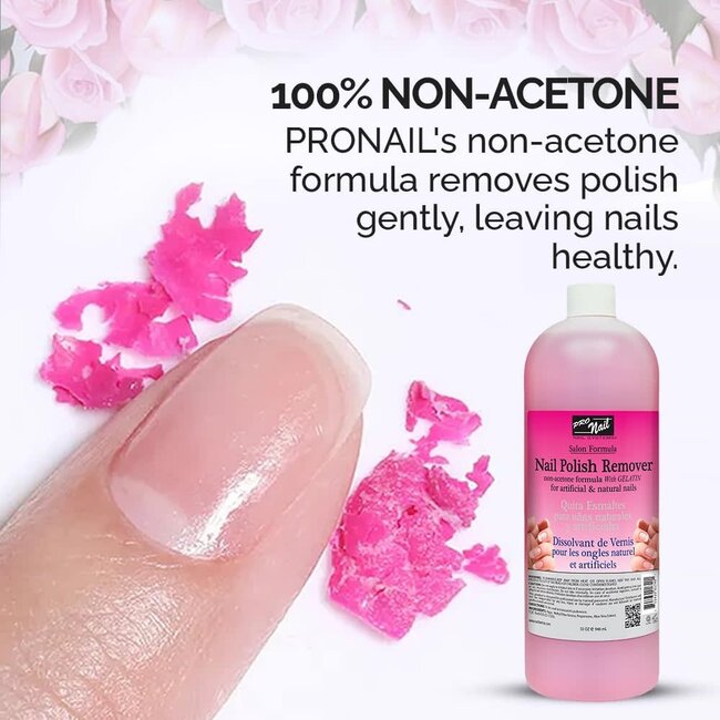 Pro Nail - Nail Polish Remover - Non-Acetone - 16 oz