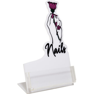 Business Card Holder - Nails Hand Display