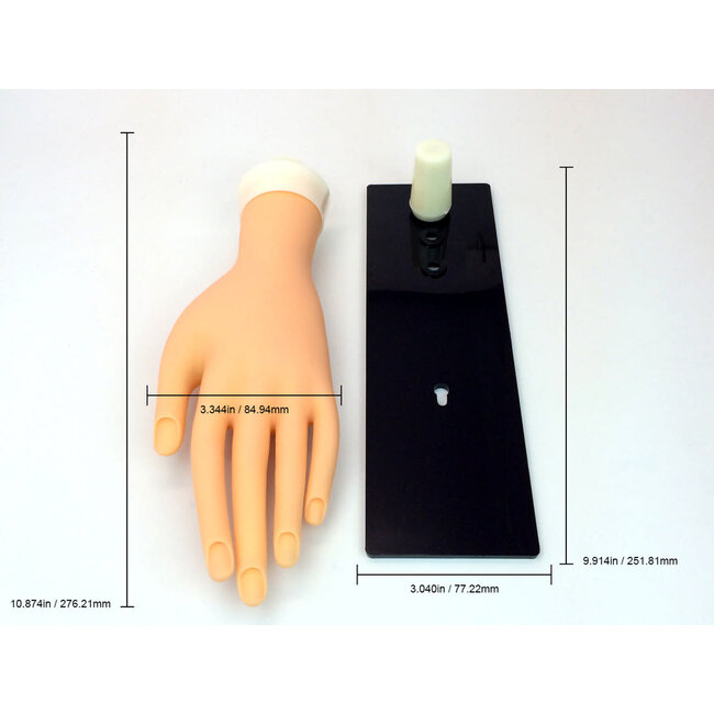 Premium Soft Practice Hand w/ Stand - Purple Box