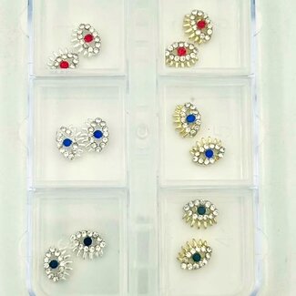 The Studio The Studio - Art Pack #522 - Eye Rhinestone Charms - 12 pcs