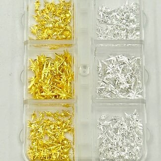 The Studio The Studio - Art Pack #611 - Assorted Silver, Gold Star Charms - 6 styles