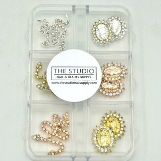 Beauty Nails The Studio - Art Pack #515 - Assorted Snake and Lady of Guadalupe Charms - 12 pcs