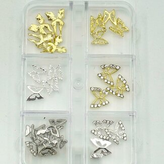 The Studio The Studio - Art Pack #523 - Butterfly Charms - Silver, Gold