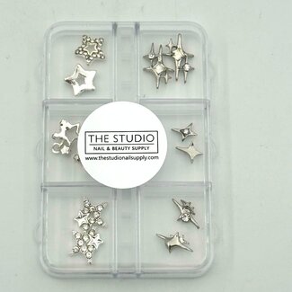 The Studio The Studio - Art Pack #568 - Assorted Silver Star Charms