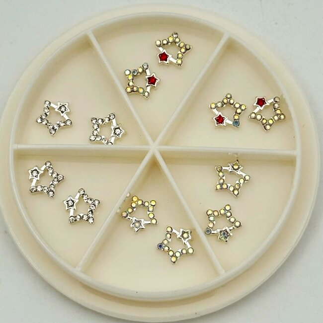 The Studio - Art Pack #516 - Star Rhinestone Charms - 12 styles