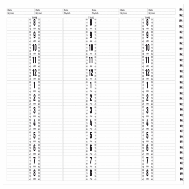 Berkeley - Appointment Book - Butterflies - 6 column - 150 pages - AB106