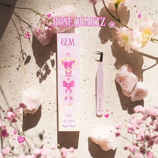 Elan Elan - Gemstone Volume Tweezer - Nano Grip - Pink