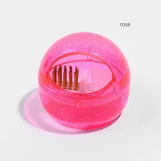 The Studio The Studio - Bit Brush Cleaner - Sphere - Transparent Rose