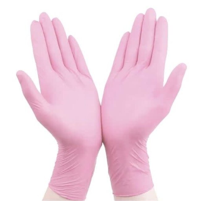 Anboson - Nitrile Gloves - Pink - Medium