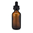 Glass Dropper Bottle - Amber Brown - 1 oz
