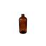 Glass Dropper Bottle - Amber Brown - 4 oz