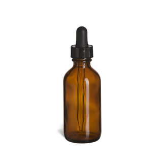 Berkeley Glass Dropper Bottle - Amber Brown - 2 oz