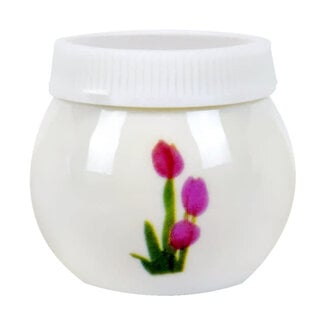 Berkeley Berkeley - Porcelain Jar w/ Lid - White Tulip - LC201-TU