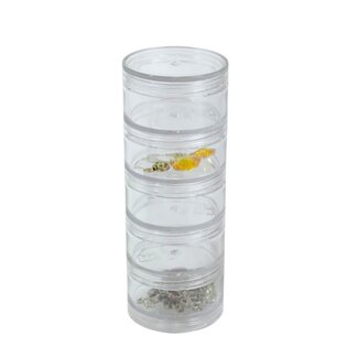 Tolco - Stackable Jars Clear Small - 5 Ct.