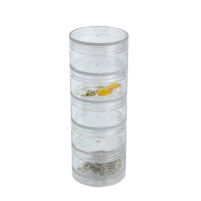 Tolco - Stackable Jars Clear Small - 5 Ct.