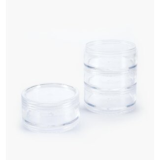 Tolco - Stackable Jars Clear - 3 Ct