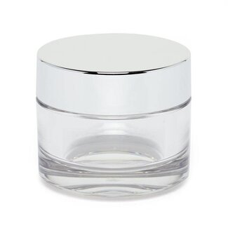 Cre8tion Cre8tion - Glass Jar w/ Silver Lid - L