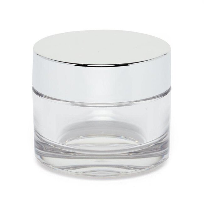 Cre8tion - Glass Jar w/ Silver Lid - L