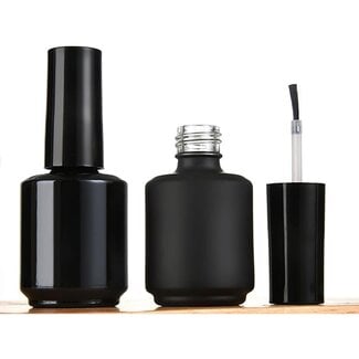 Berkeley Empty Nail Polish Bottle - Matte Black - 0.5 fl oz
