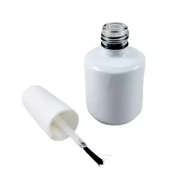 Empty Nail Polish Bottle - White - 0.5 fl oz