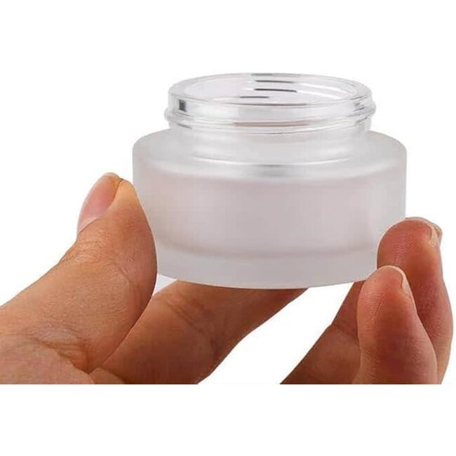 Cre8tion - Glass Jar w/ Silver Lid - S