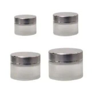 Cre8tion Cre8tion - Glass Jar w/ Silver Lid - XS