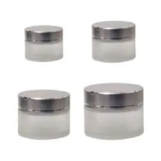 Cre8tion - Glass Jar w/ Silver Lid - XS