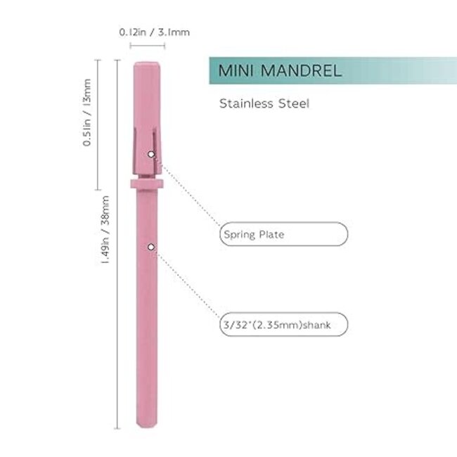The Studio - Bit - Mandrel -  Pink Diamond - 3/32
