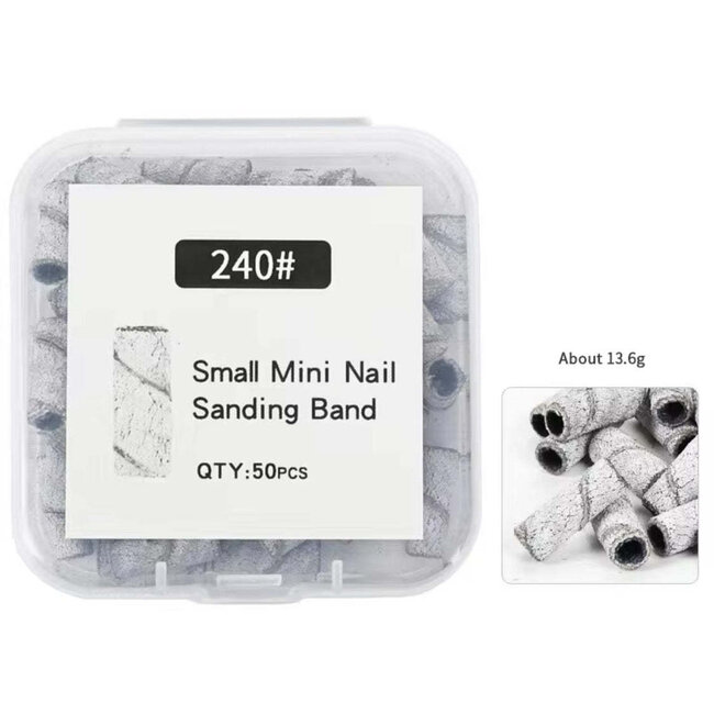 Mini Sanding Bands - Zebra - 50 ct - F - #240