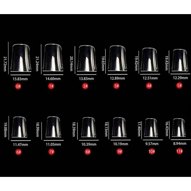 The Studio - Nail Tip Box - Duck - Clear - Medium