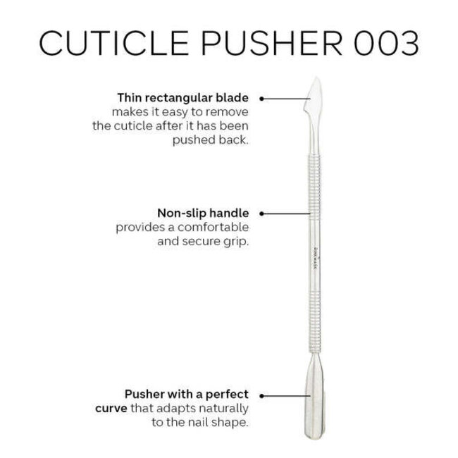 Pink Mask - Rounded Wide Cuticle Pusher - 003