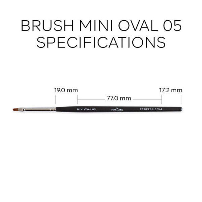 Pink Mask - Brush  Mini Oval - 05