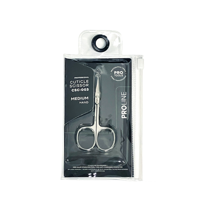 Pink Mask - Cuticle Scissor - Classic Curved Tip - Med- 003