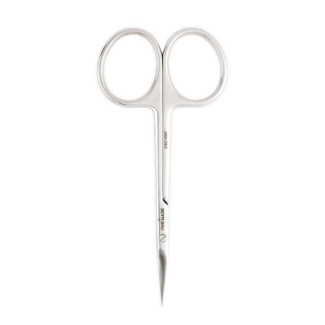 Pink Mask - Cuticle Scissor - Curved Handles - Med - 001