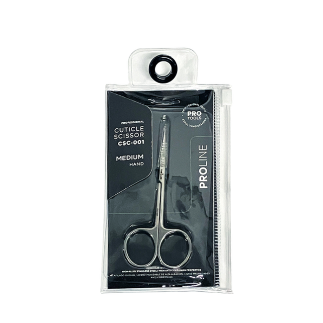 Pink Mask - Cuticle Scissor - Curved Handles - Med - 001