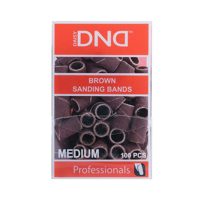 DND - Brown Sanding Bands - Medium - 100 pcs