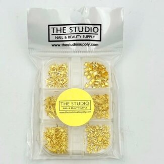 The Studio The Studio - Art Pack #615 - Assorted Gold Star Charms - 6 styles