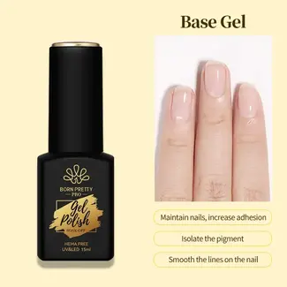 Born Pretty Born Pretty - Gel Base Coat - Hema TPO Free- 15 ml