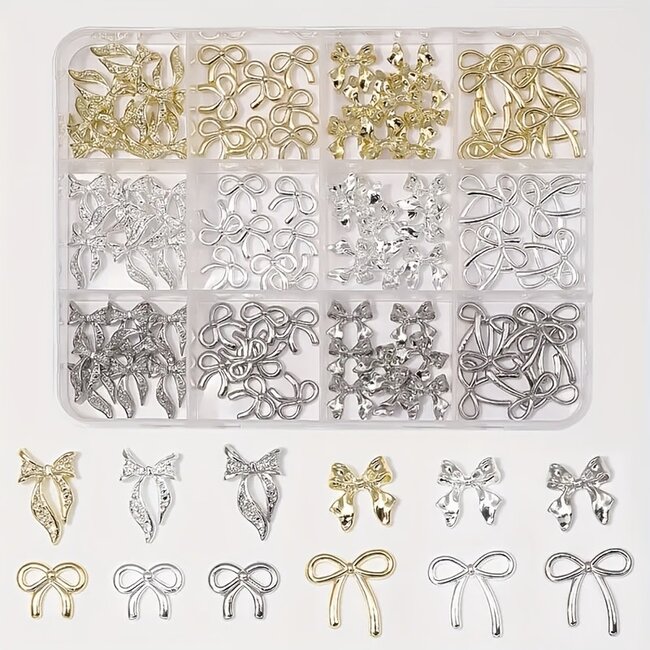 The Studio - Art Pack #621 - Assorted Silver and Gold Bows