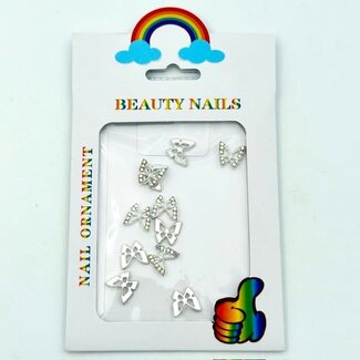 The Studio The Studio - Art Pack #439 - Butterfly Charms - Silver Rhinestones