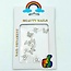 The Studio - Art Pack #439 - Butterfly Charms - Silver Rhinestones