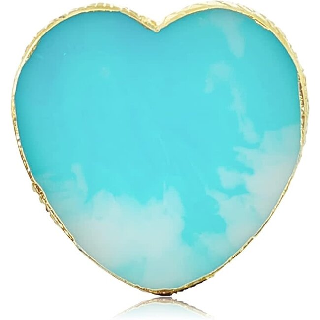 The Studio - Rock Plate Palette  - Heart - Aqua