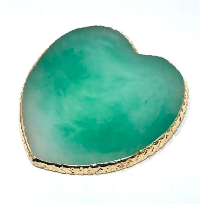 The Studio - Rock Plate Palette  - Heart - Turquoise
