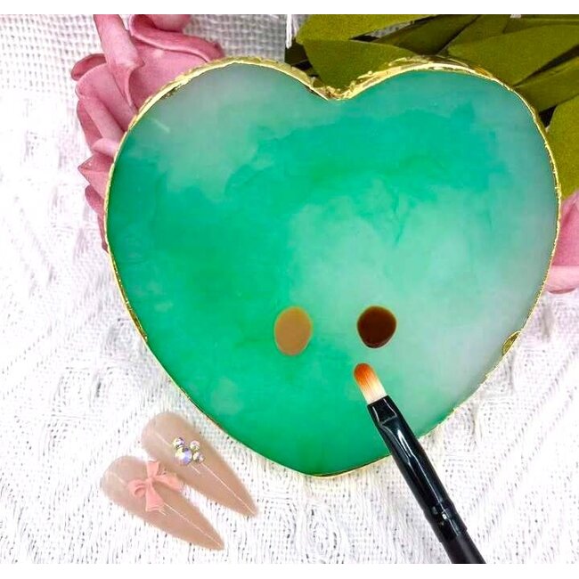 The Studio - Rock Plate Palette  - Heart - Turquoise