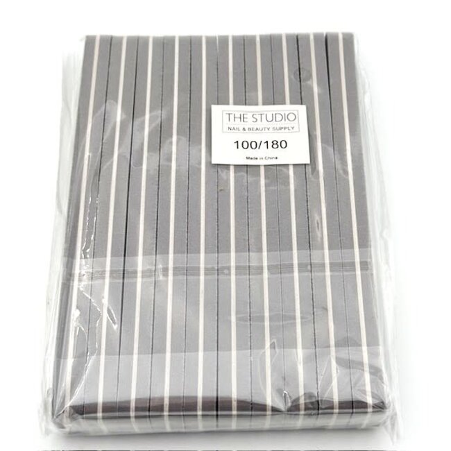 The Studio - File Buffer - 100/180 - Grey - 10 ct