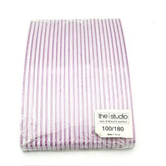 The Studio The Studio - Files - Oval - 100/180 - Zebra/ Pink - 25 Count