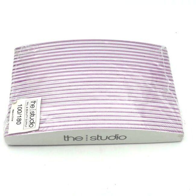 The Studio - Files - Oval - 100/180 - Zebra/ Pink - 25 Count
