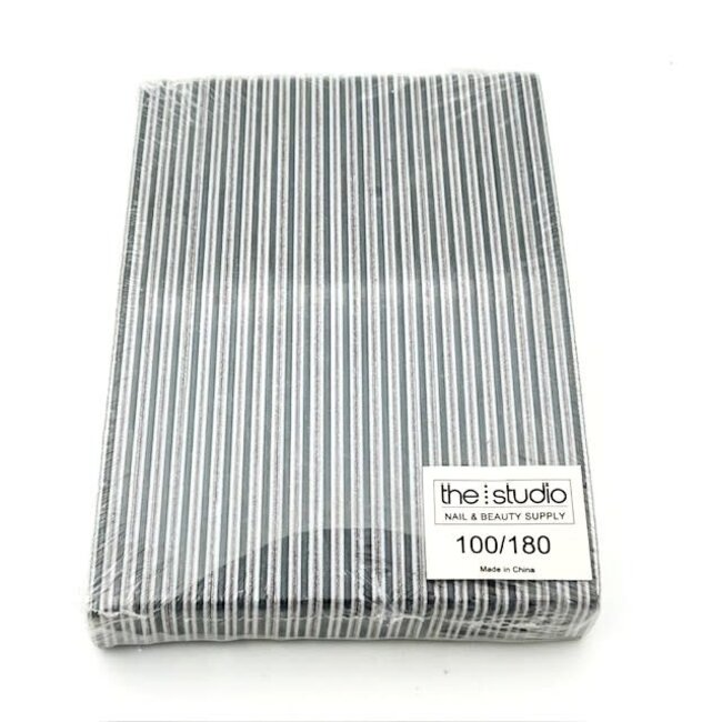 The Studio - Files - Oval - 100/180 - Zebra/ Black - 25 Count