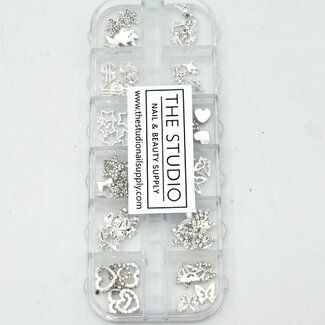 The Studio The Studio - Art Pack #624 - Butterfly, Star, Heart - Silver