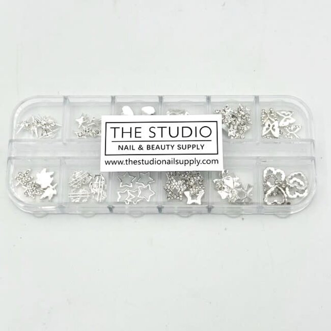The Studio - Art Pack #624 - Butterfly, Star, Heart - Silver